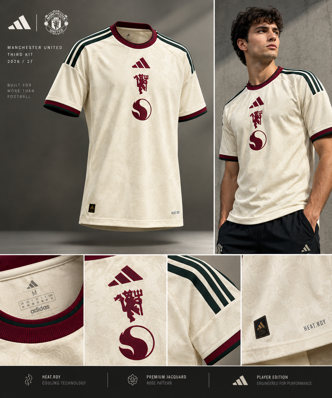 Manchester United 26/27 Third Jersey – Cream