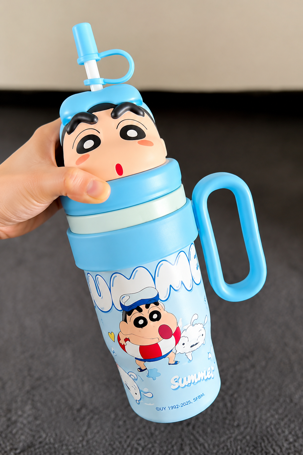 Limited Edition Shinchan Cartoon Insulated Sipper/Tumbler - 800ml