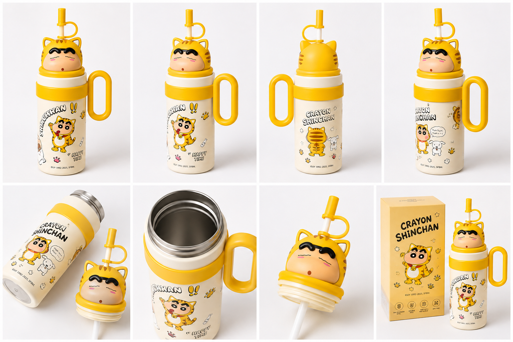 Limited Edition Shinchan Cartoon Insulated Sipper/Tumbler - 800ml