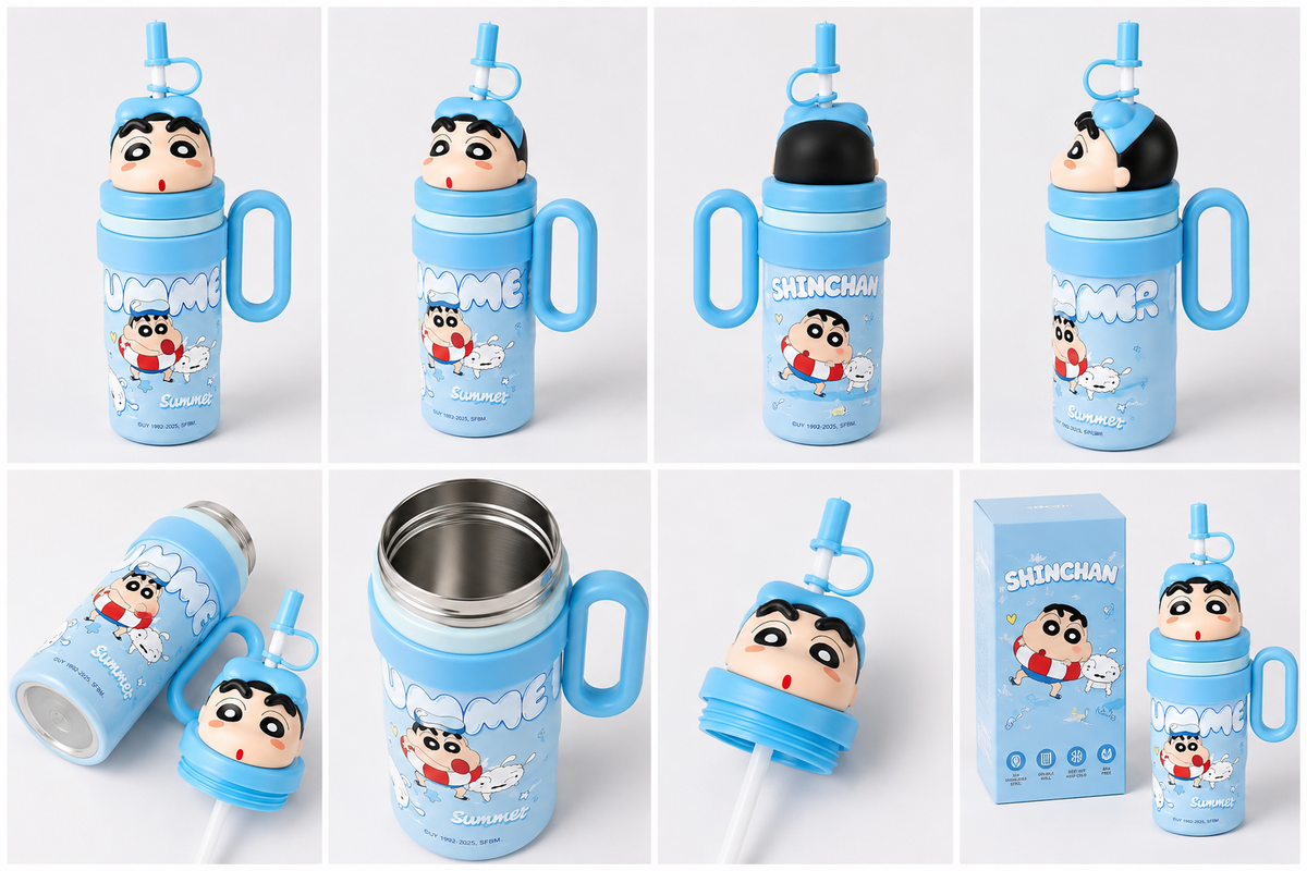 Limited Edition Shinchan Cartoon Insulated Sipper/Tumbler - 800ml