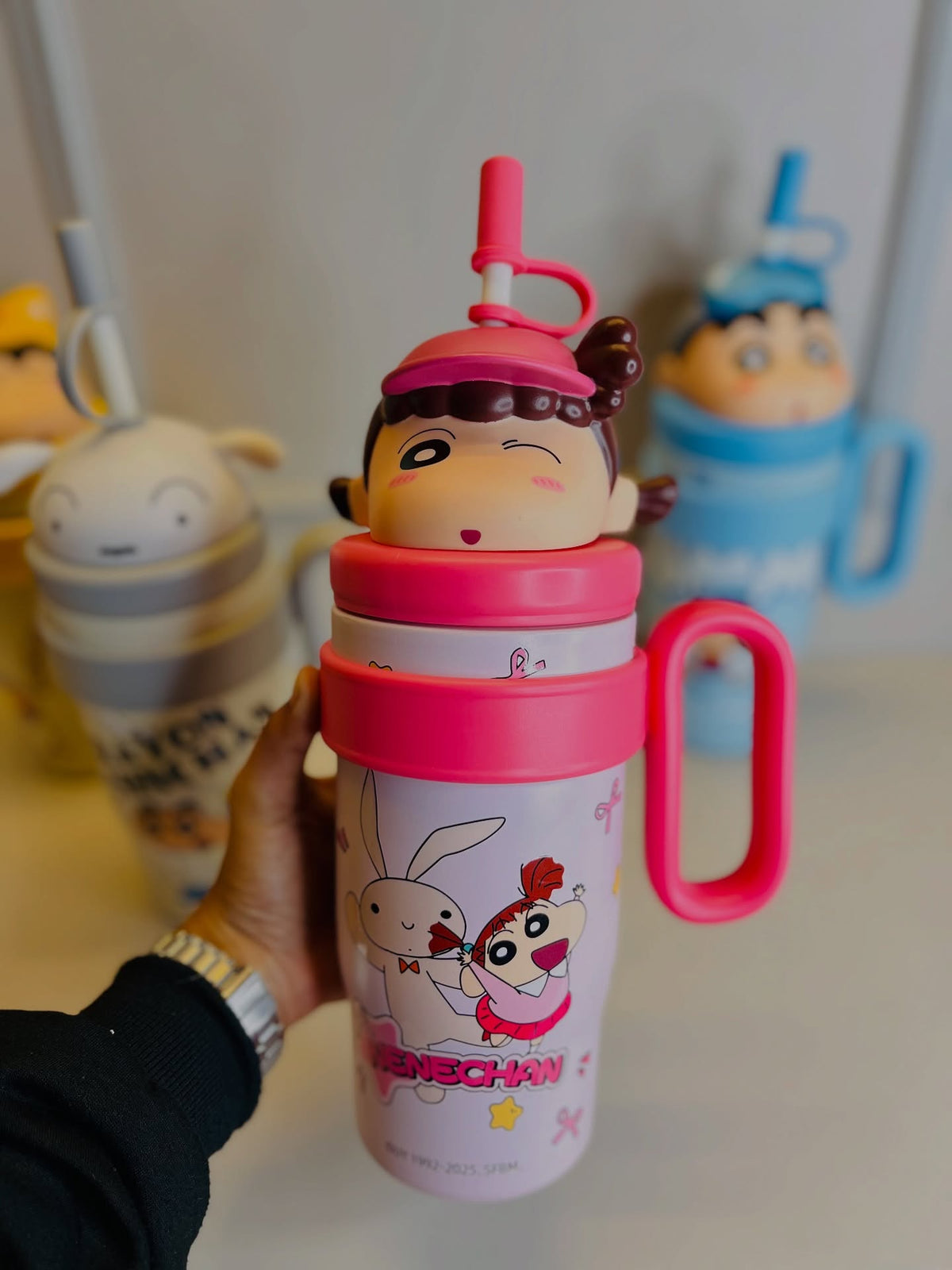 Limited Edition Shinchan Cartoon Insulated Sipper/Tumbler - 800ml
